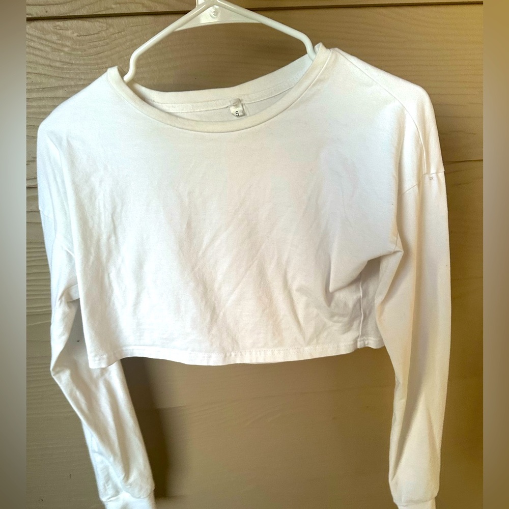 Workout Out White Crop Top